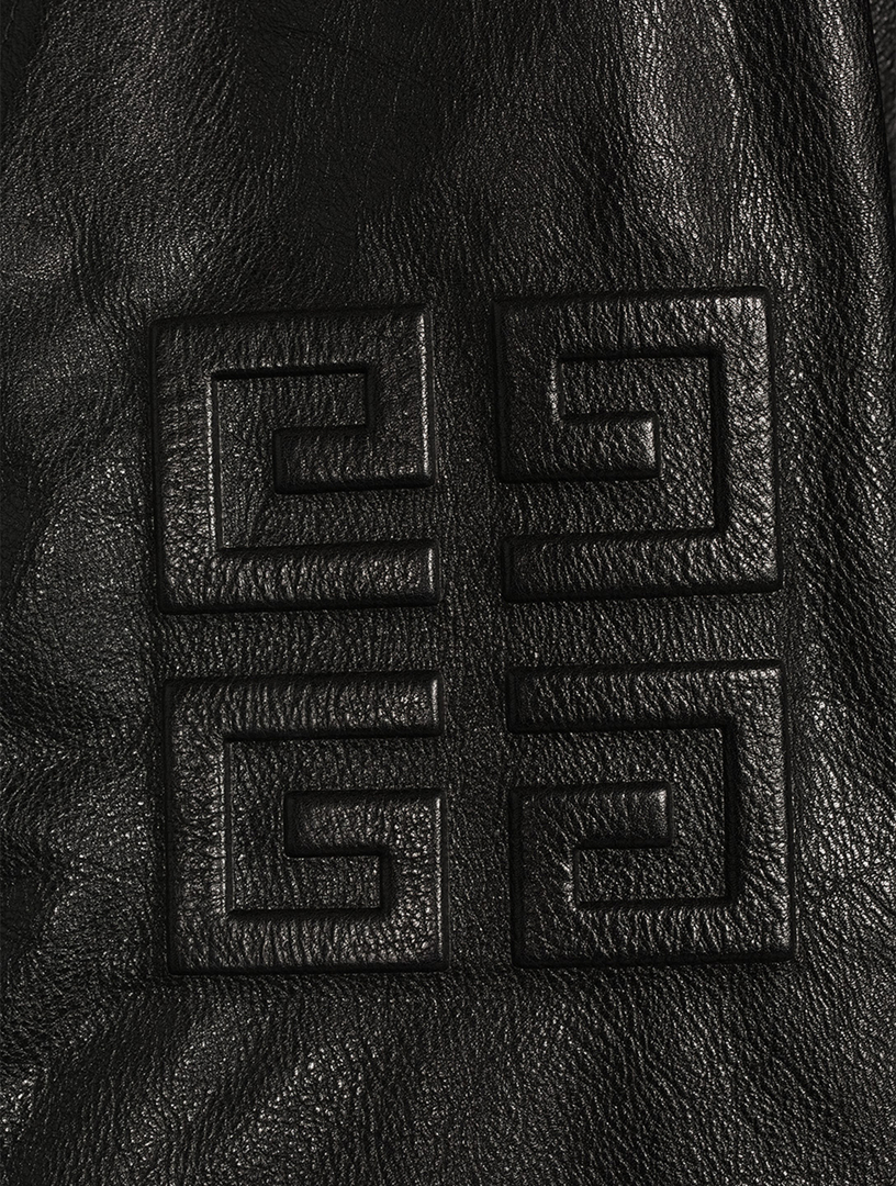 GIVENCHY Wool And Leather Cropped Varsity Jacket | Holt Renfrew