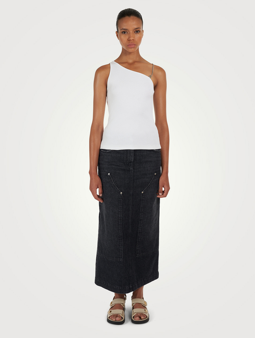 Asymmetric Top With Chain Detail