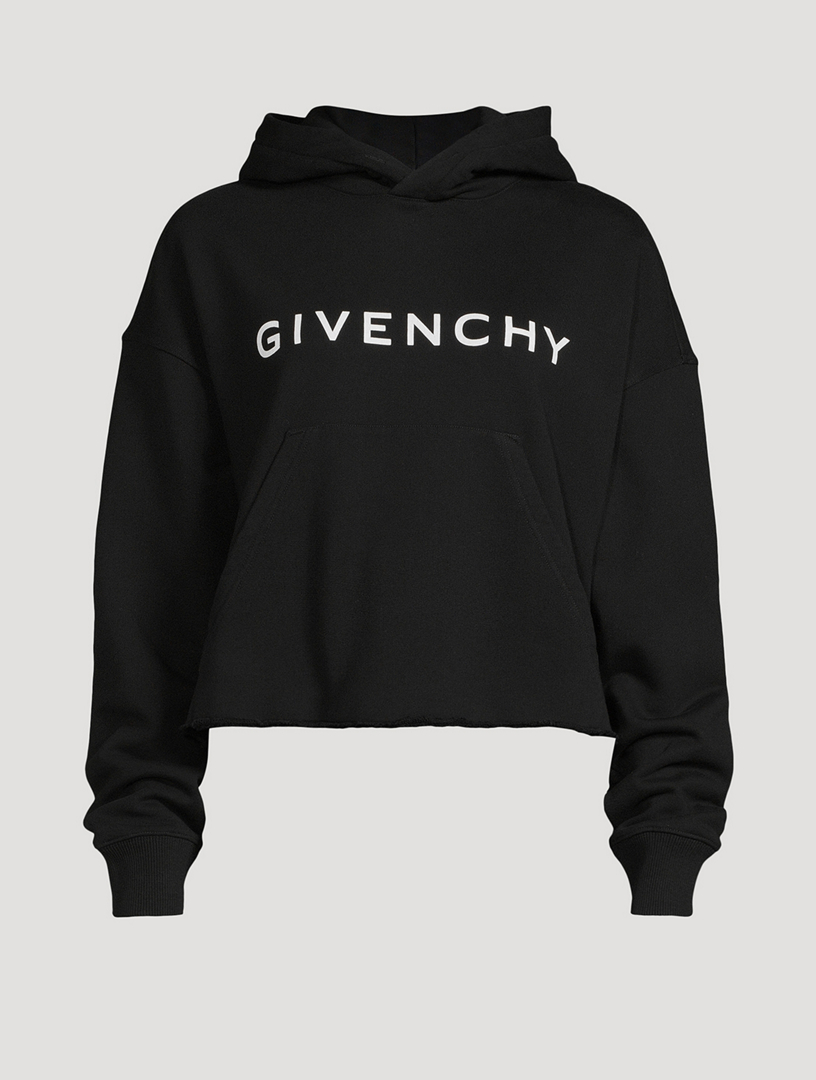 Black Cropped Hoodie by Givenchy on Sale