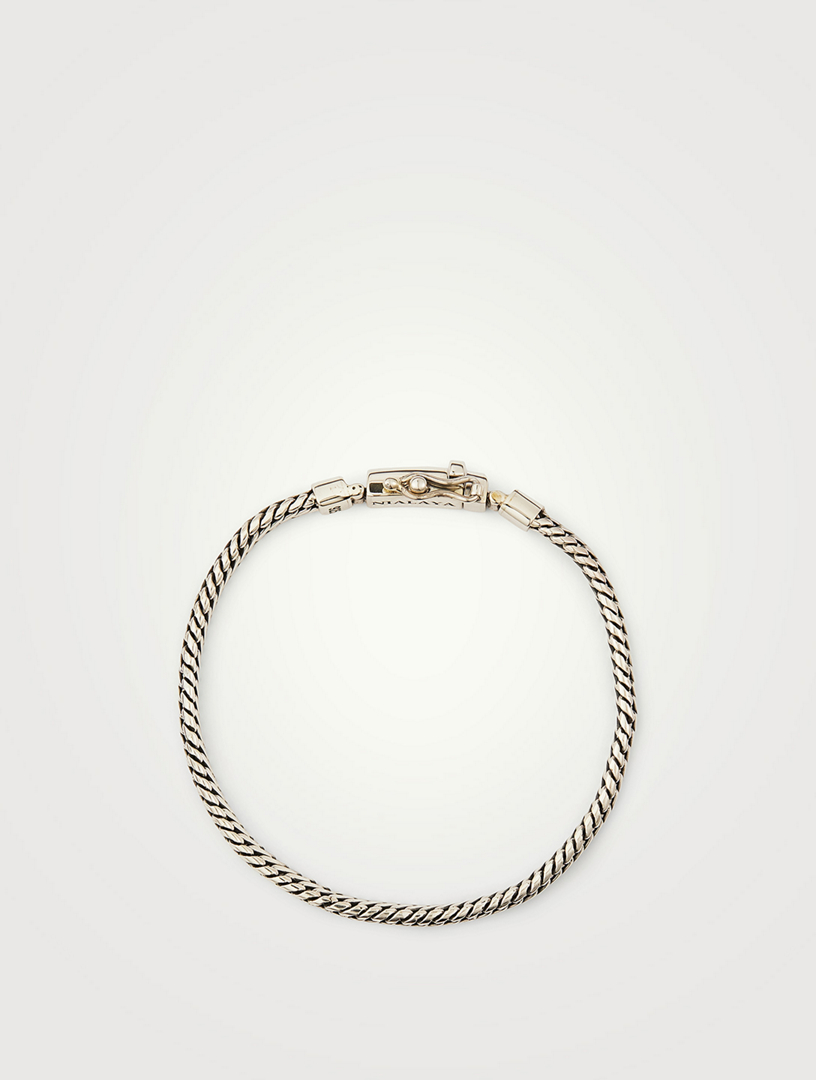 Black String Bracelet with Silver – Nialaya