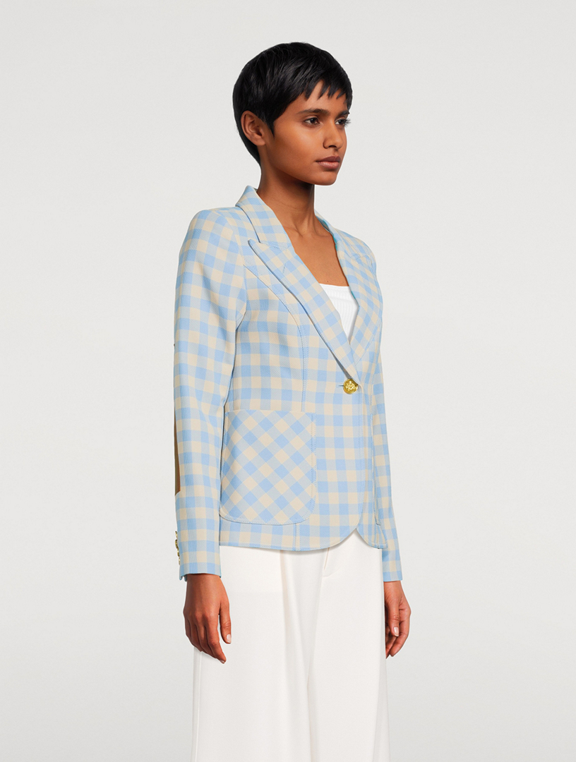 Duchess Blazer Plaid Print