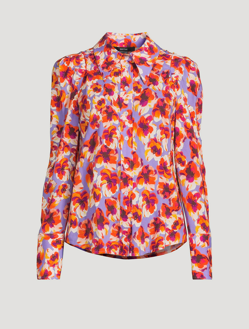 Box Pleat Shirt Floral Print