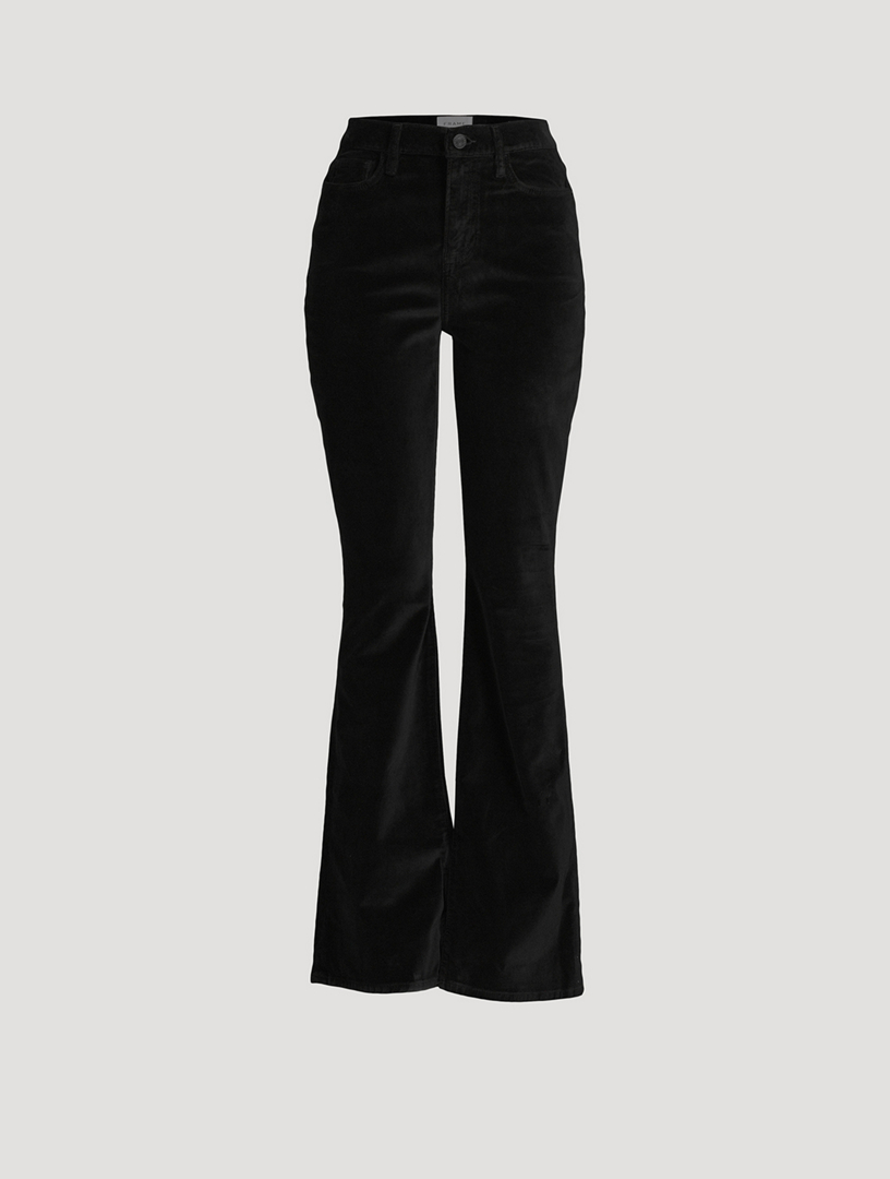 FRAME Le High Flare Velvet Trousers