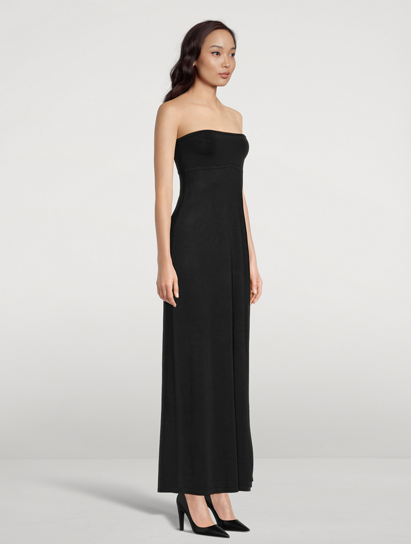 Strapless Knit Maxi Dress