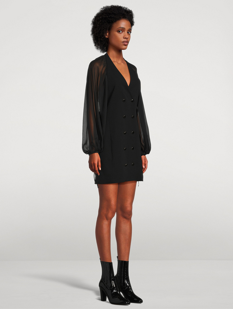 FRAME Double-Breasted Blazer Dress