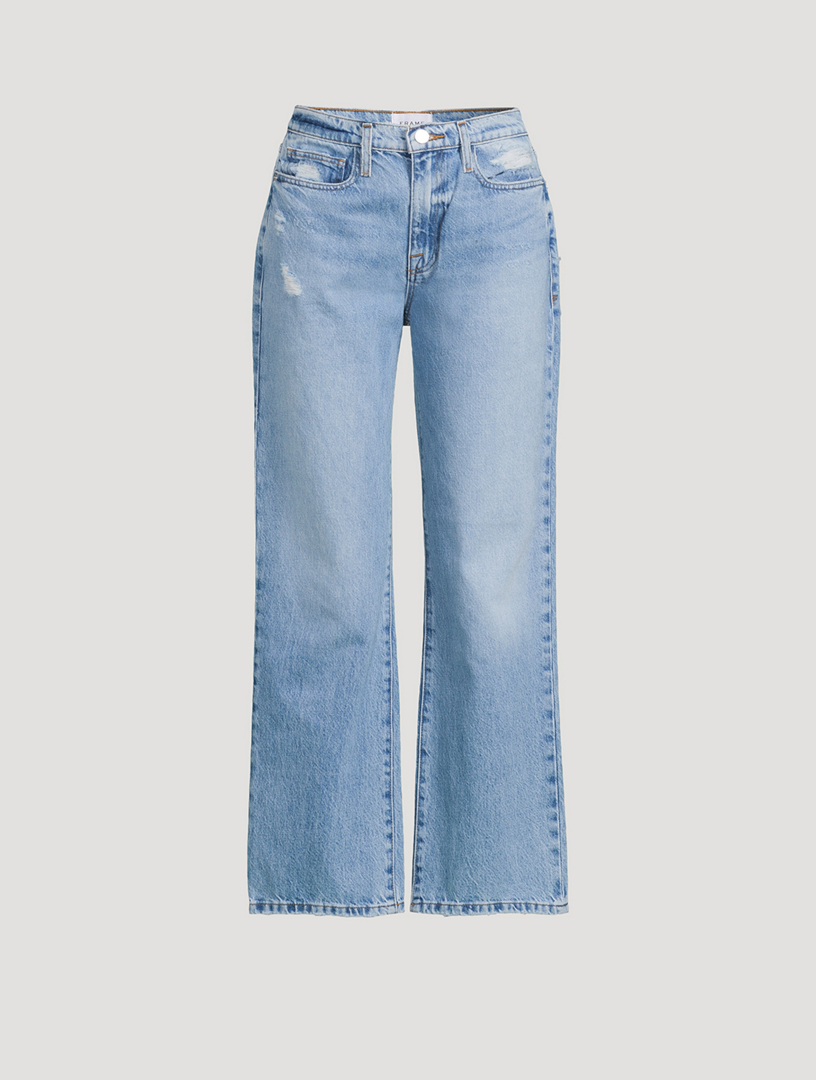 MOTHER The Dazzler Straight-Leg Ankle Jeans