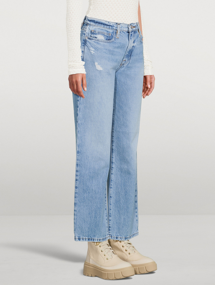 High Rise Straight Leg Jeans // Super Light Wash – Ulla-La Boutique