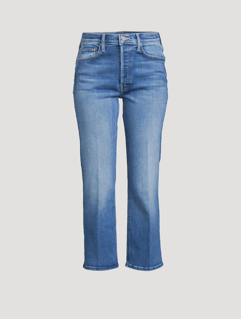 High rise designer store jeans