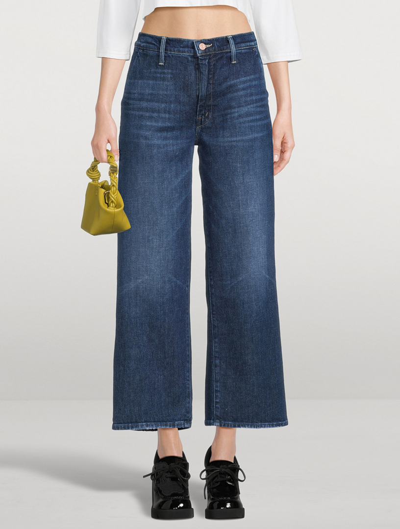 MOTHER The Dodger Prep Wide-Leg Ankle Jeans