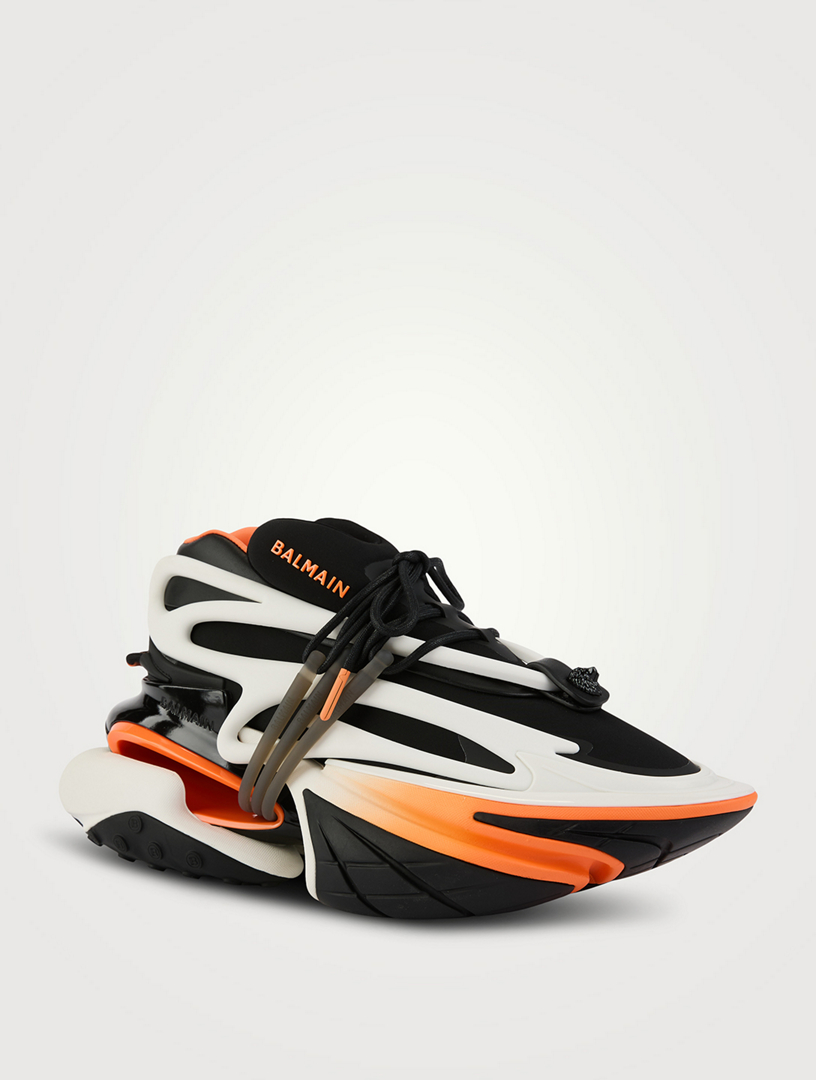 Unicorn Neoprene And Leather Sneakers
