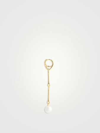 Stag Earring With Pearl