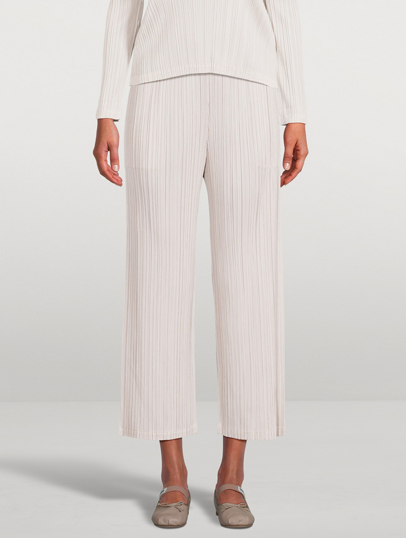 PLEATS PLEASE ISSEY MIYAKE December Straight-Leg Pants | Holt Renfrew