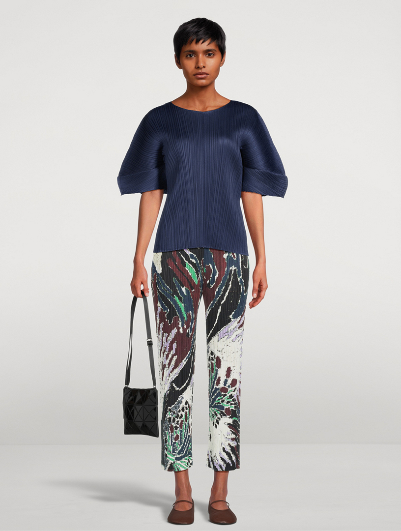 PLEATS PLEASE ISSEY MIYAKE Pantalon à motif Frosty Forest | Holt