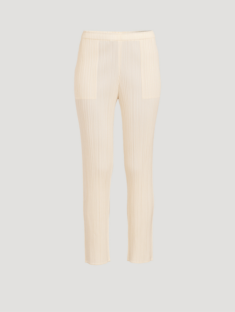 PLEATS PLEASE ISSEY MIYAKE New Colourful Basics 3 Pants | Holt Renfrew