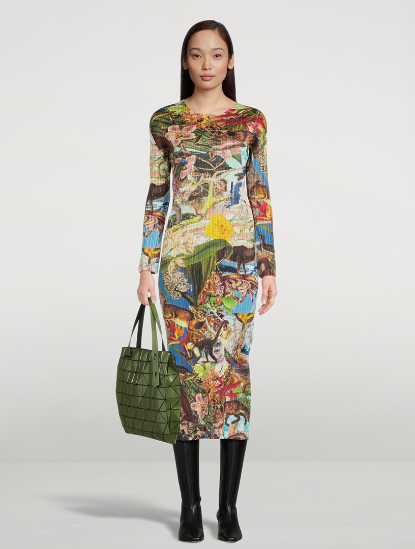 PLEATS PLEASE ISSEY MIYAKE Aurora Jungle Midi Dress | Holt Renfrew