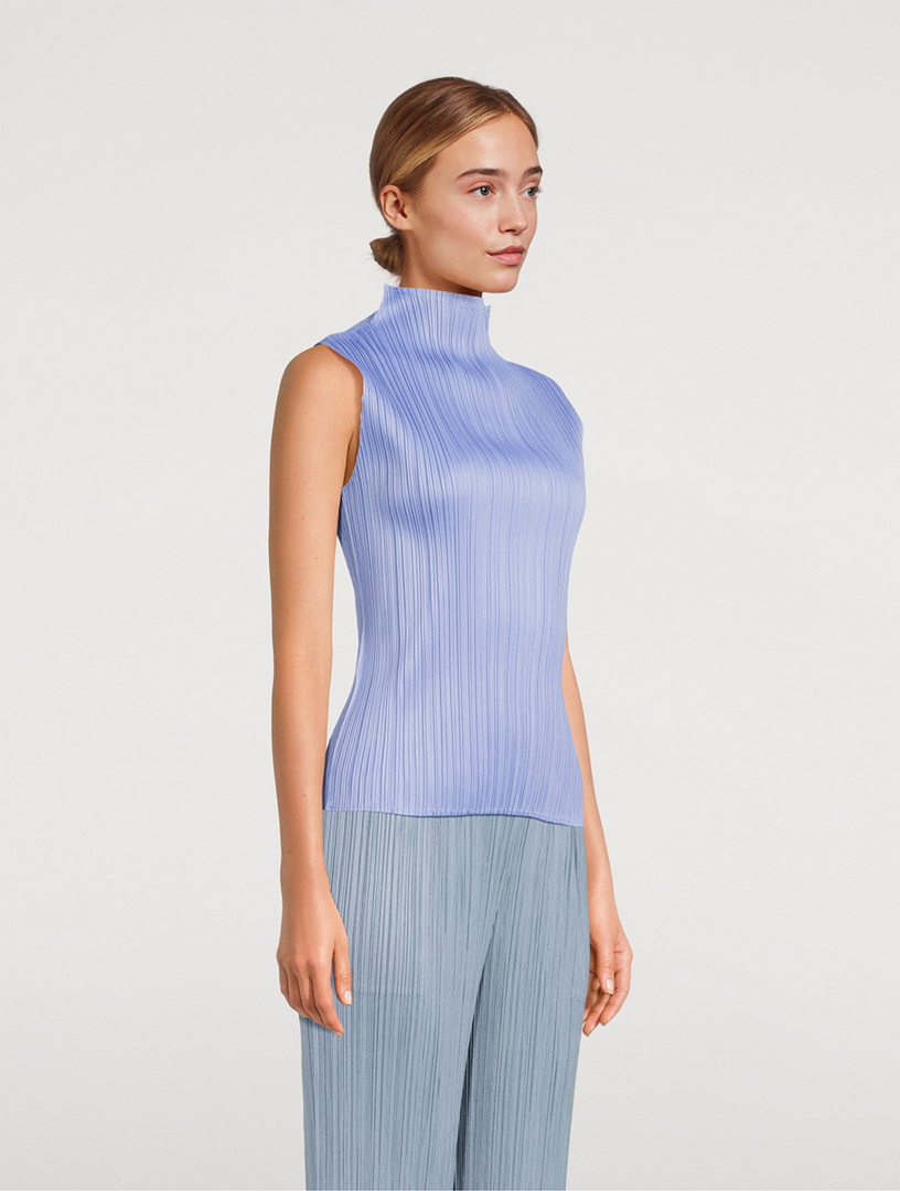 PLEATS PLEASE ISSEY MIYAKE New Colourful Basics 3 Mockneck Top