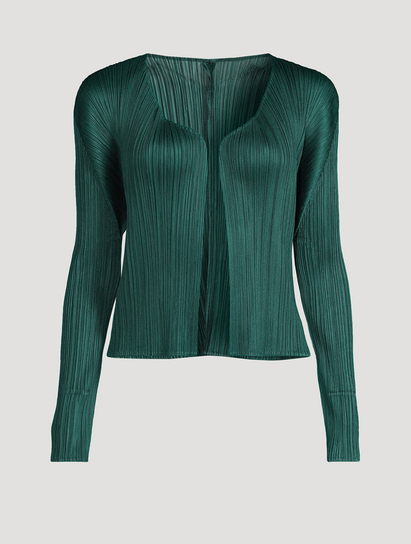 Issey miyake outlet pleats please cardigan