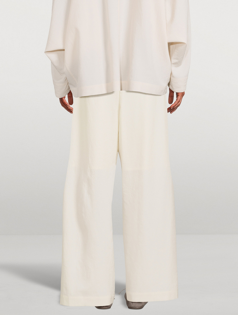 Ease Wool Wide-Leg Pants