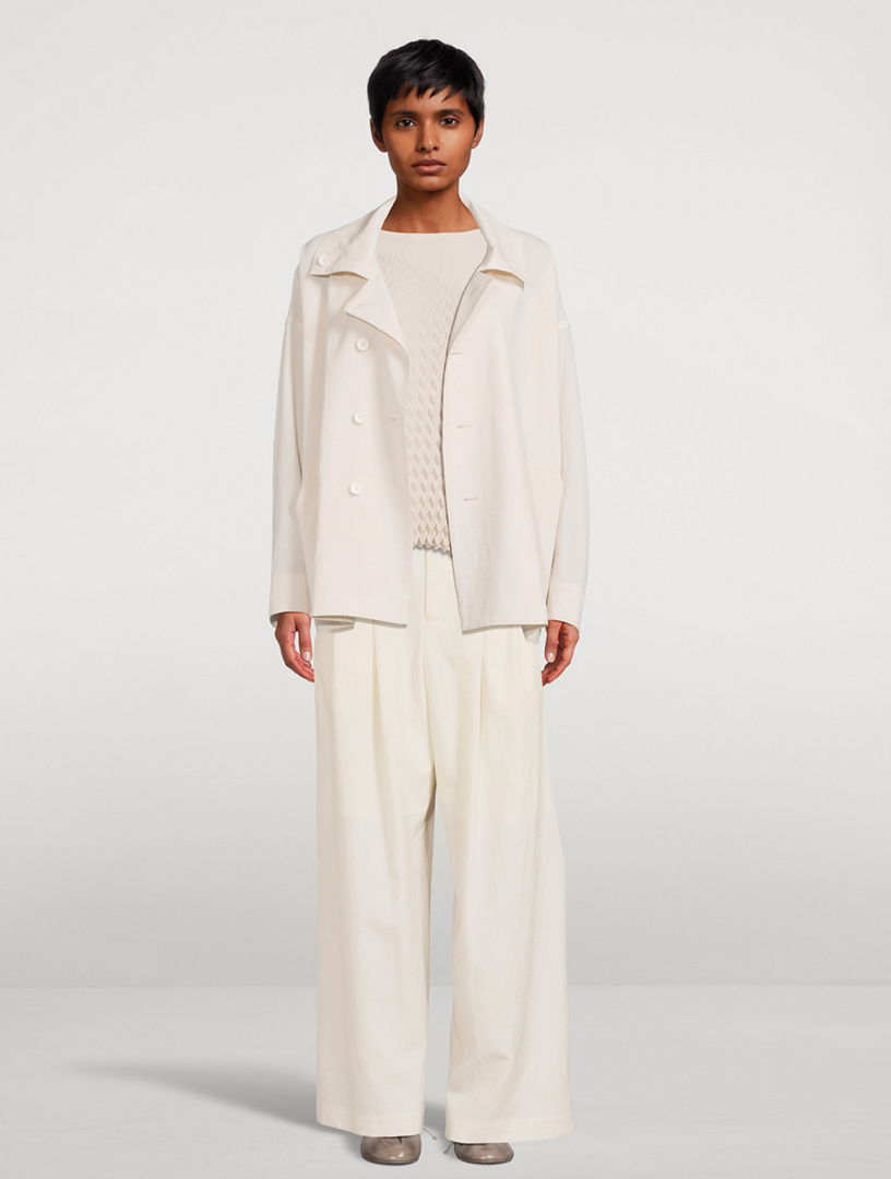 Ease Wool Wide-Leg Pants