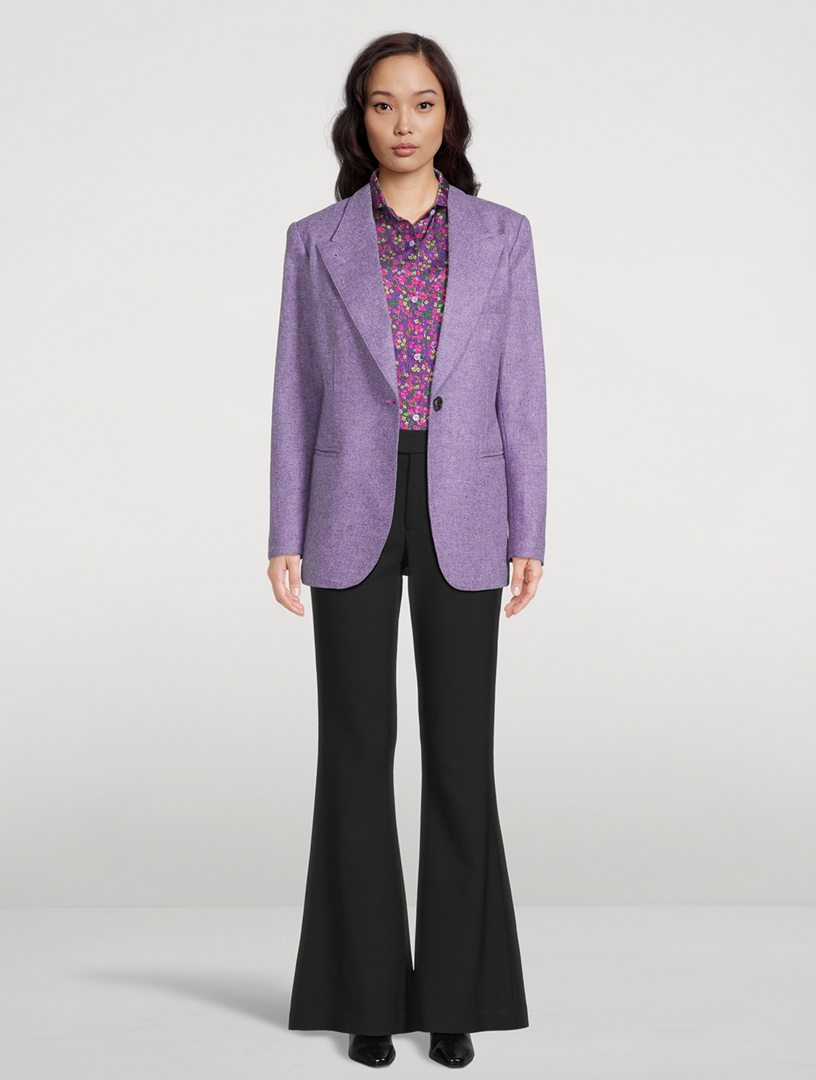 Satin Shirt Floral Print