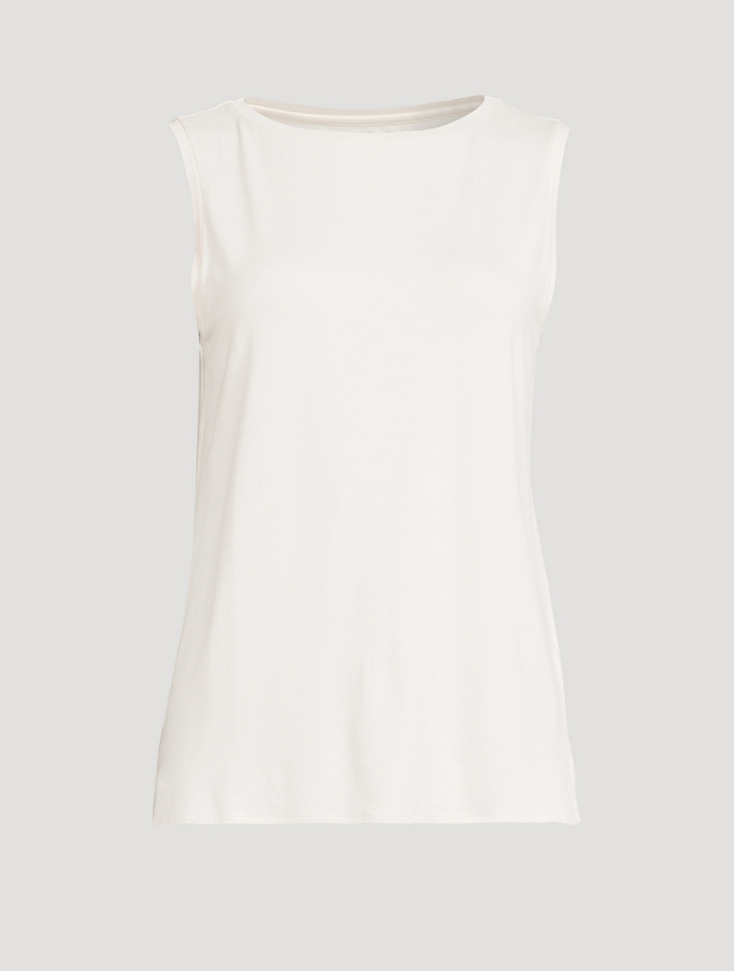 Soft Touch Boatneck Tank Top