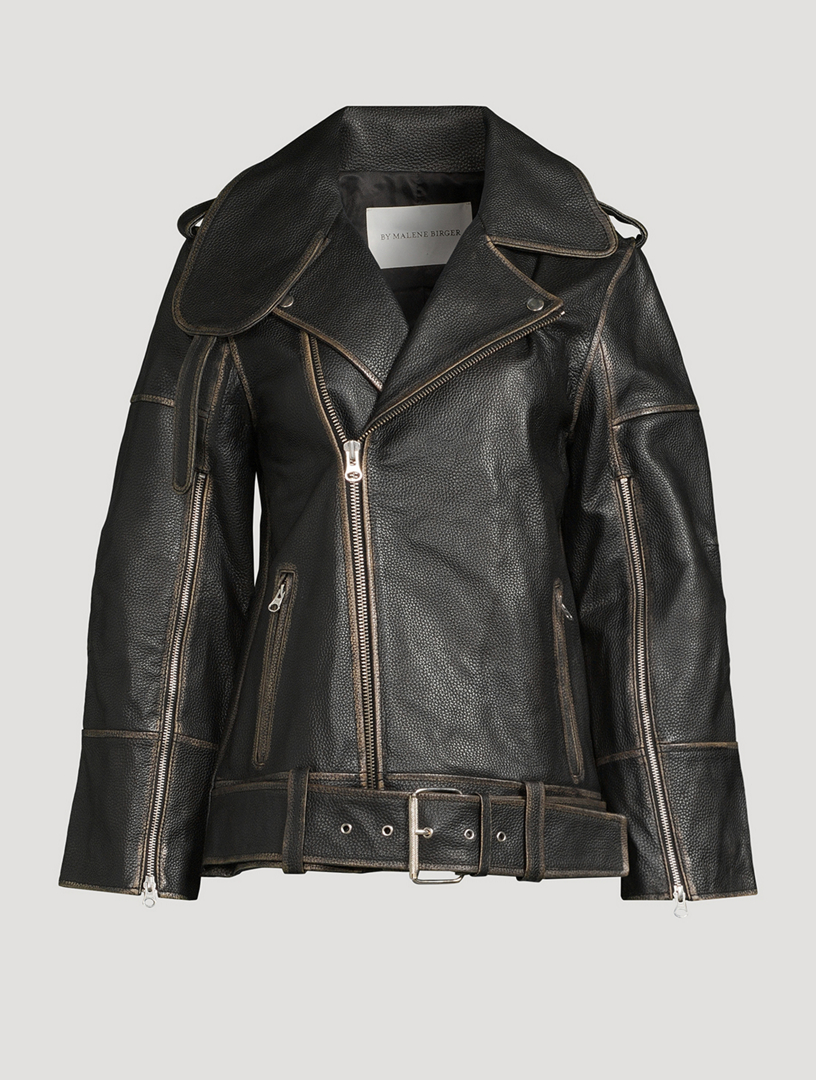 BY MALENE BIRGER Beatrisse Leather Jacket | Holt Renfrew