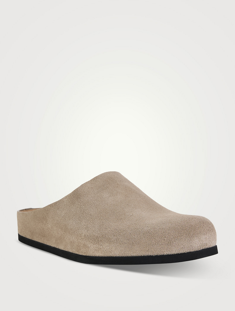 Suede Slip-On Clogs