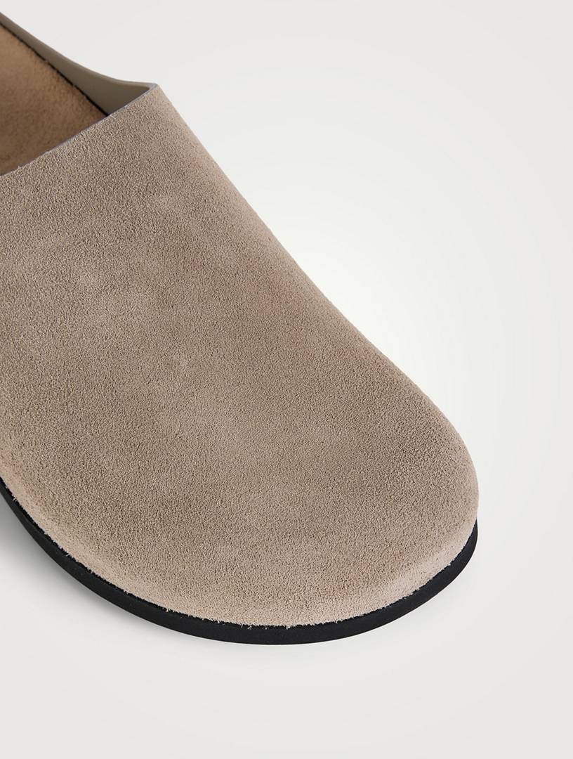 Suede Slip-On Clogs