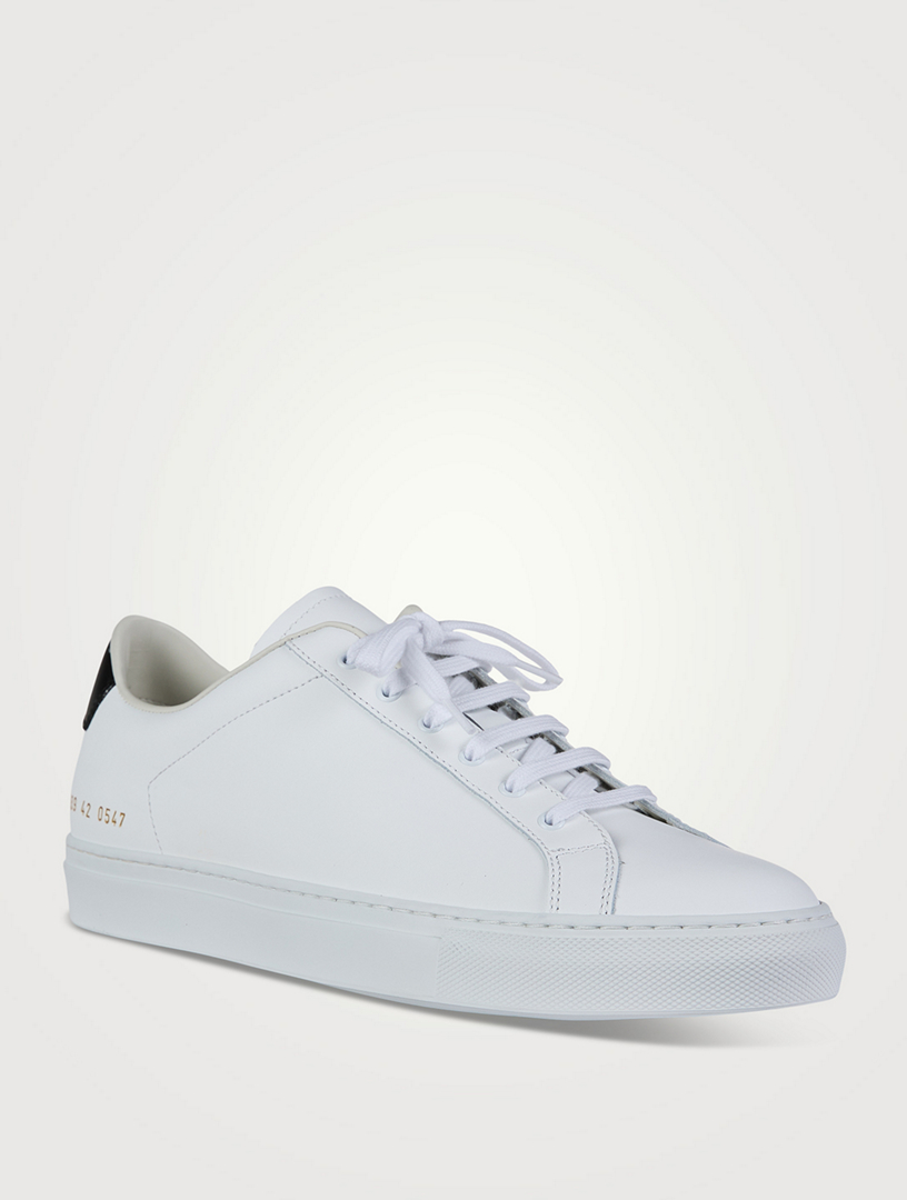 Sneakers retro classiques en cuir