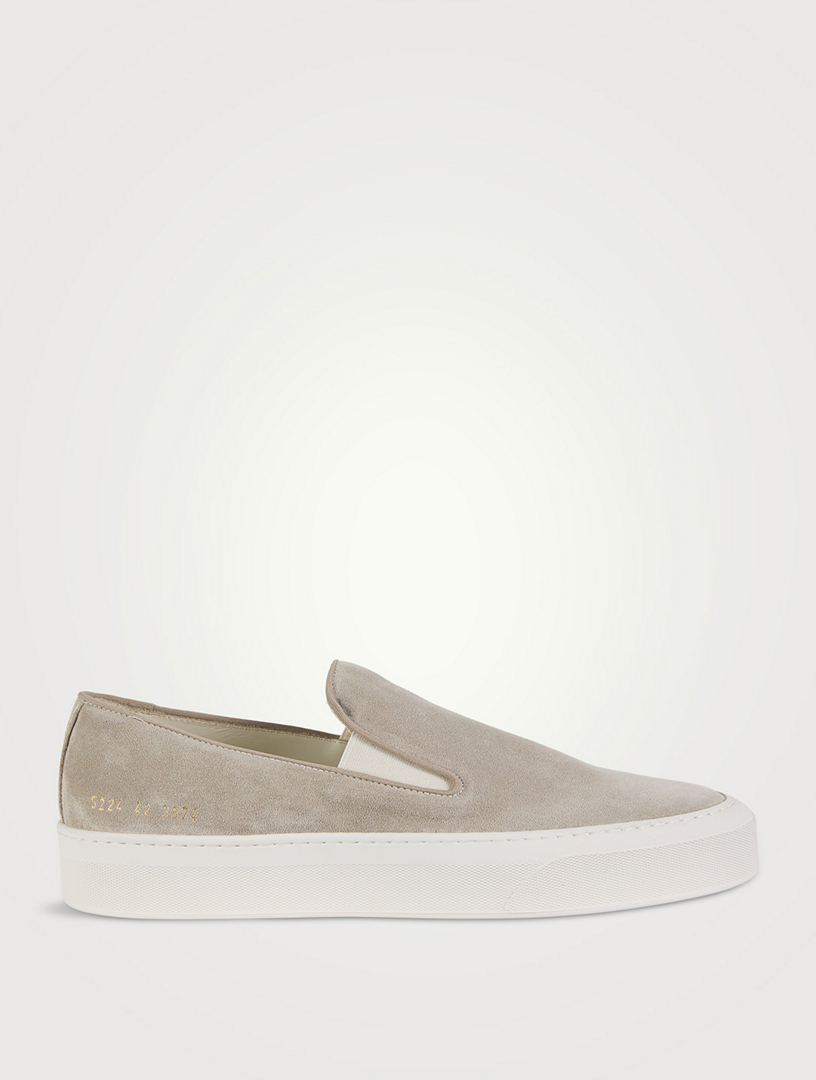 COMMON PROJECTS Suede Slip-On Shoes | Holt Renfrew