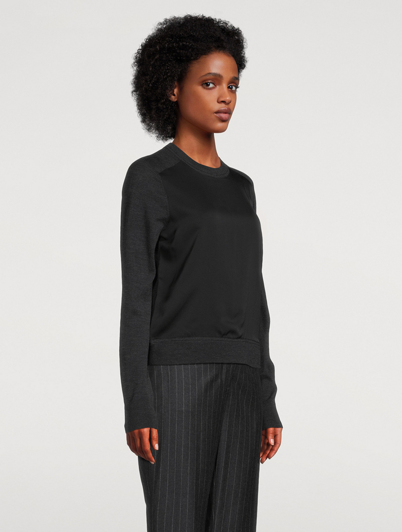 Theory Project Silk Georgette Sweater