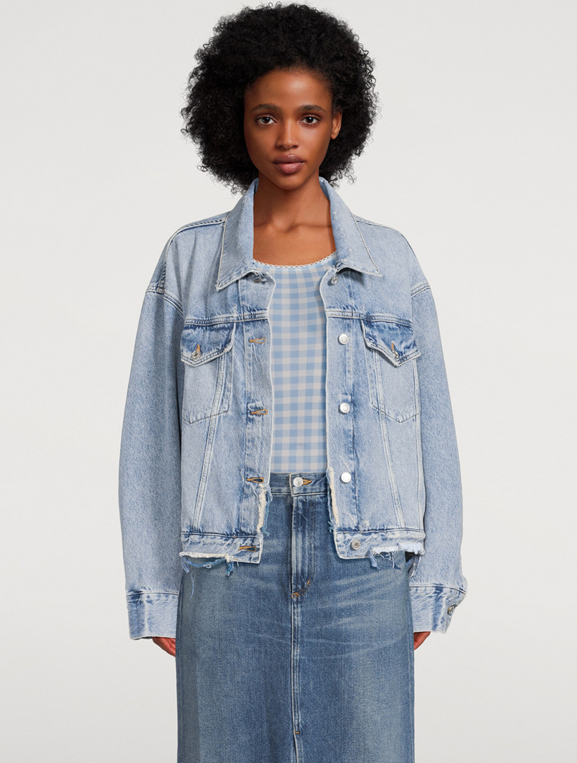 AGOLDE Martika Distressed Denim Jacket Holt Renfrew