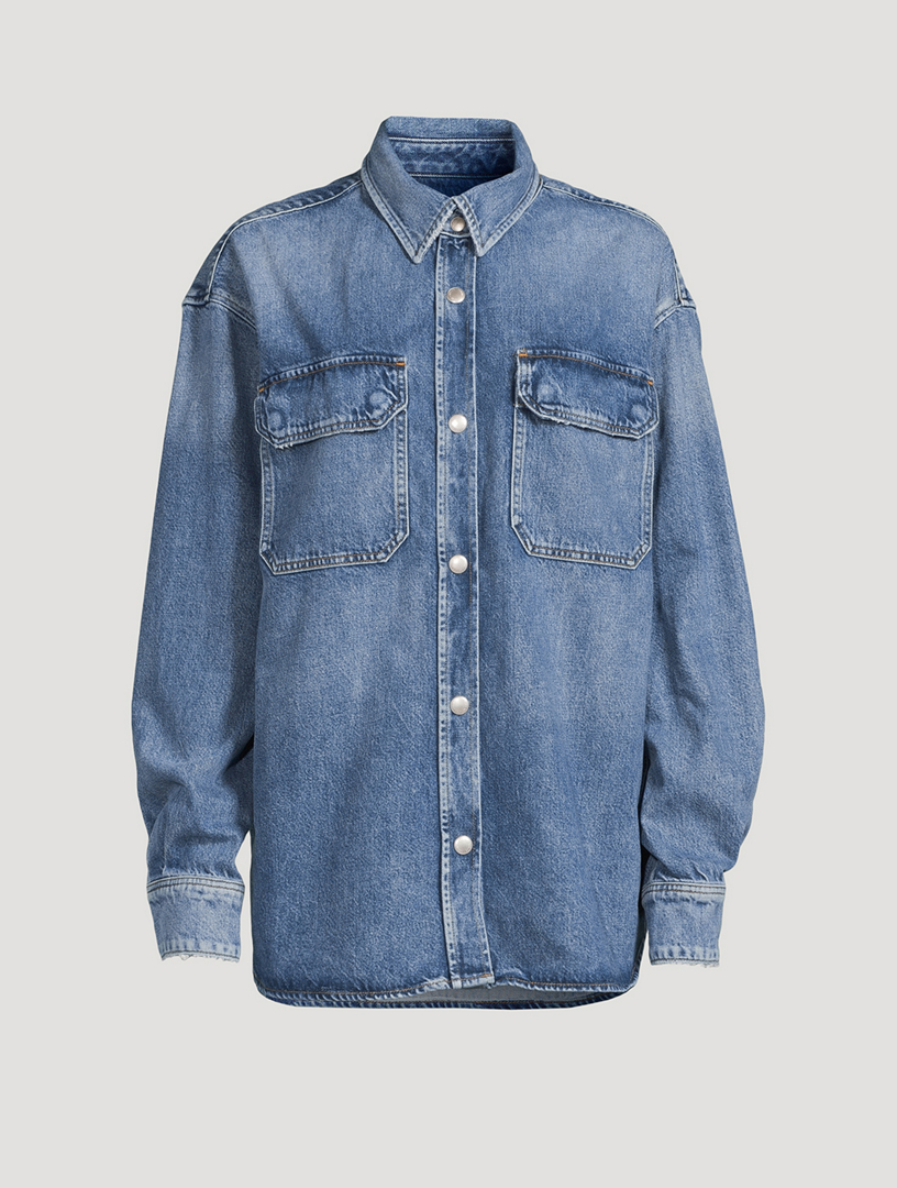 AGOLDE Camryn Denim Shirt Holt Renfrew