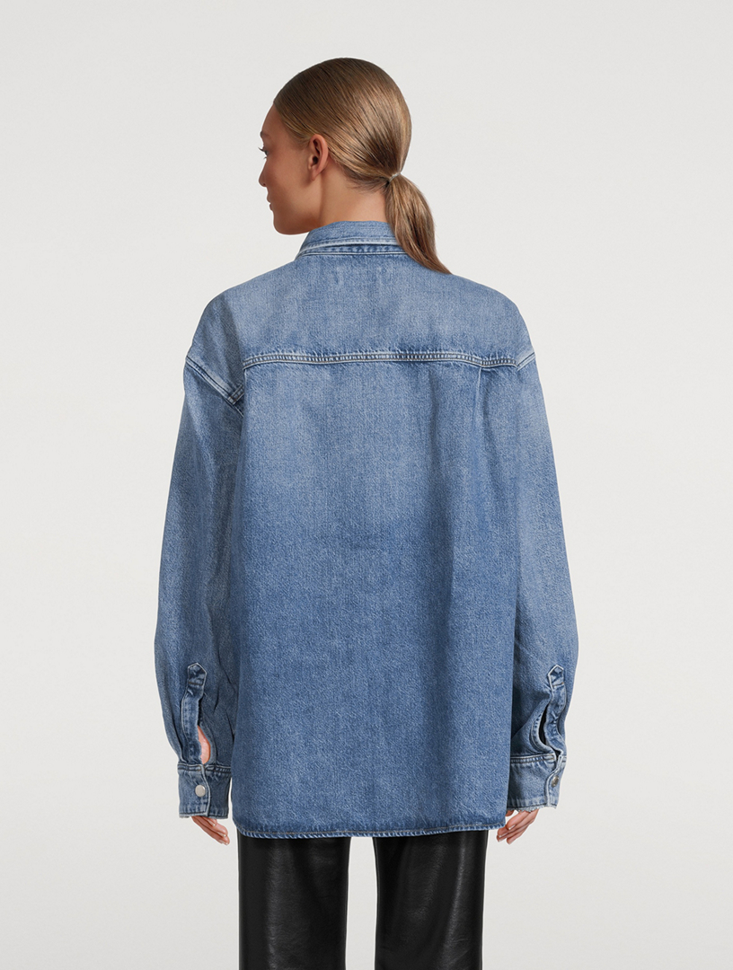 AGOLDE Camryn Denim Shirt Holt Renfrew