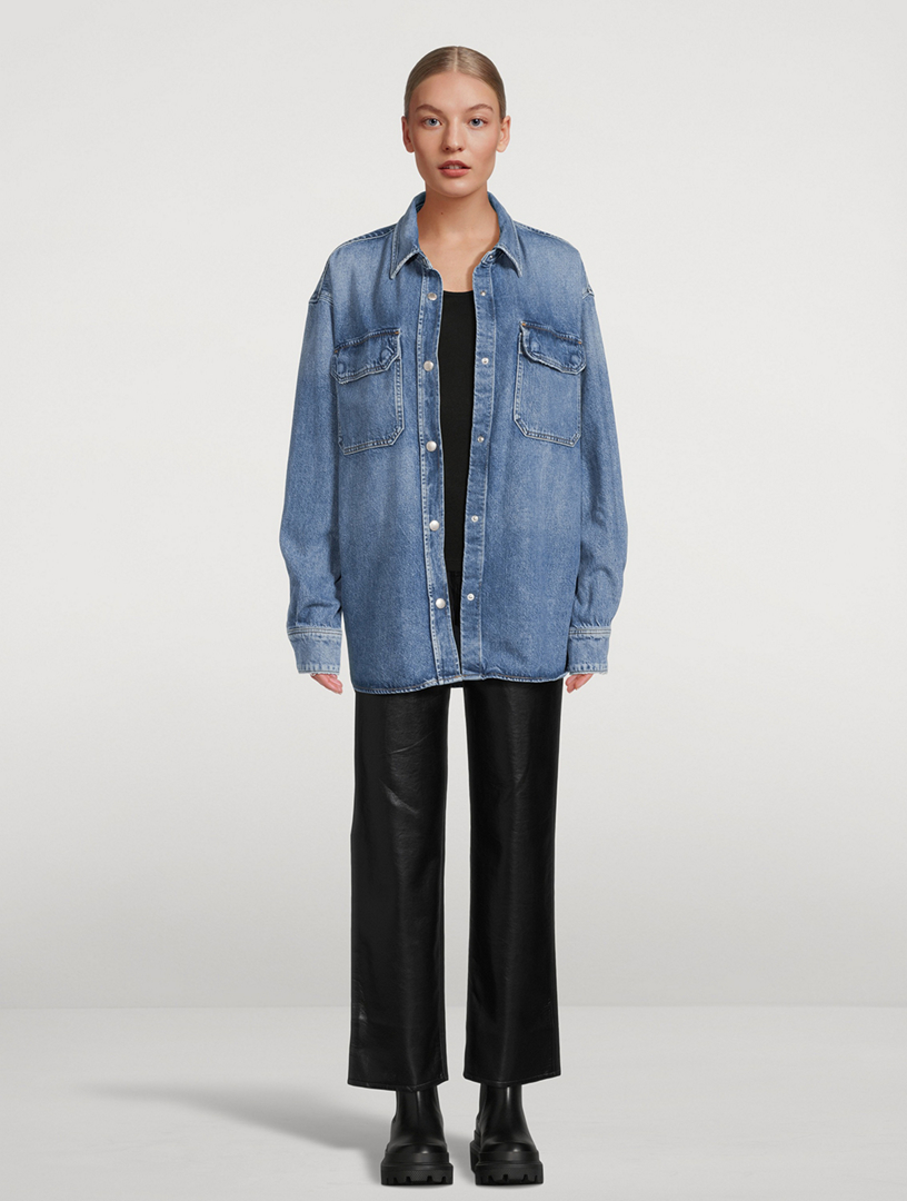 AGOLDE Camryn Denim Shirt | Holt Renfrew