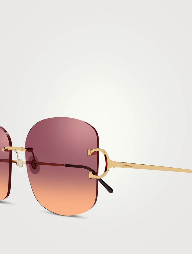 CARTIER Signature C De Cartier Round Sunglasses Holt Renfrew