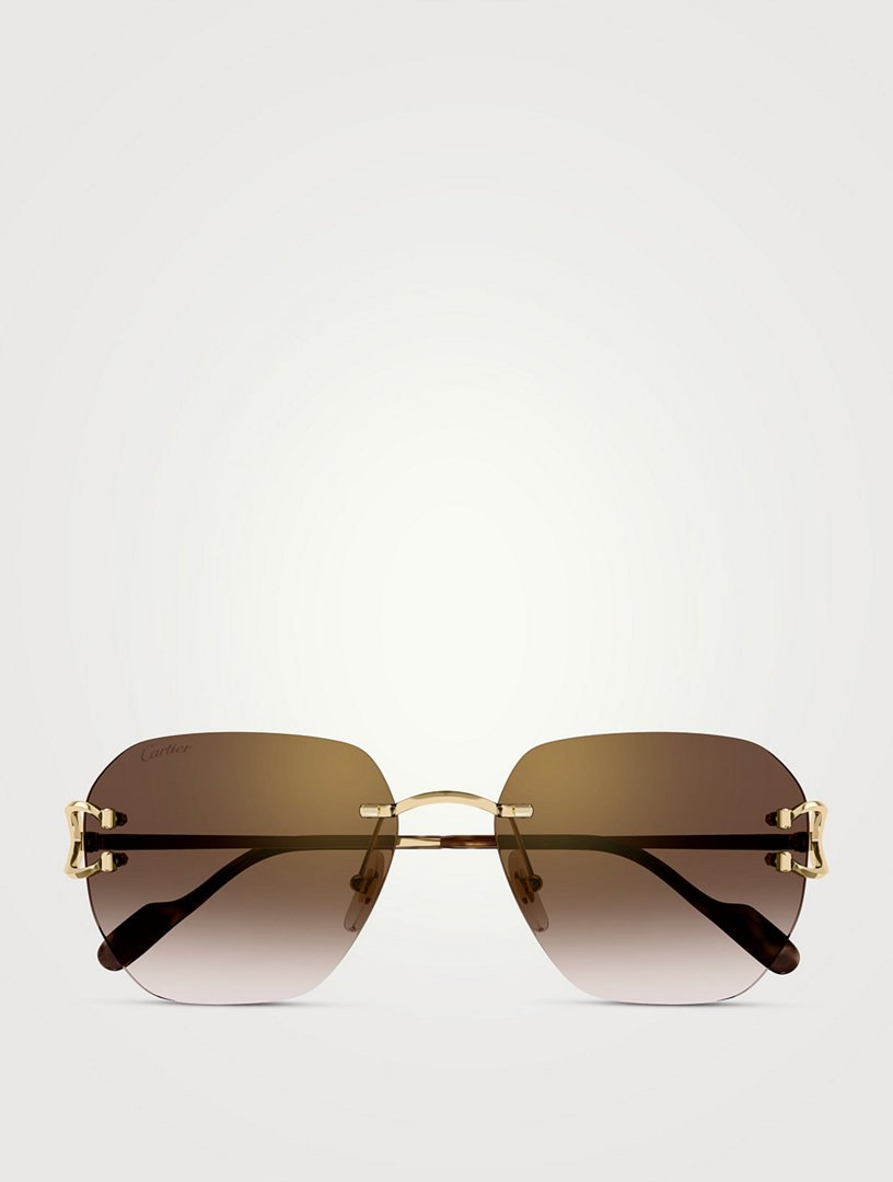 Cartier hot sale round sunglasses