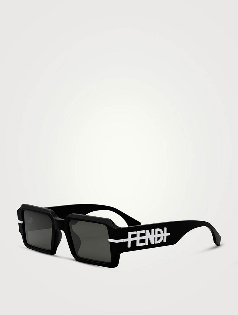 Fendi Fendirama Brown Rectangle Sunglasses