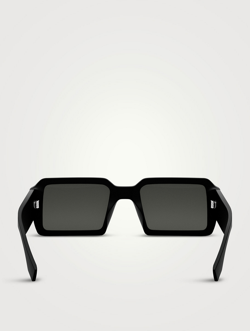 Brown Fendigraphy D-frame acetate sunglasses