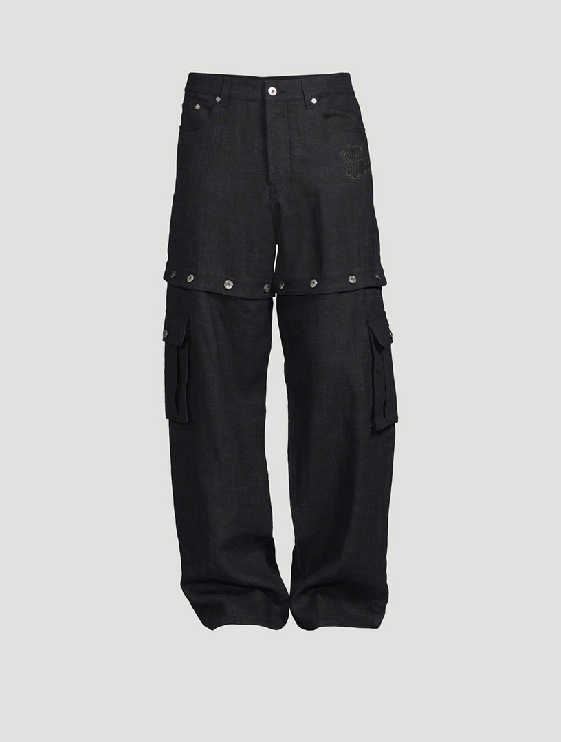 90s Logo Linen Tearaway Pants