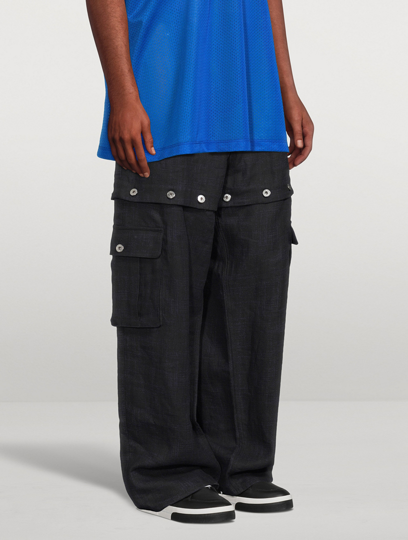90s Logo Linen Tearaway Pants