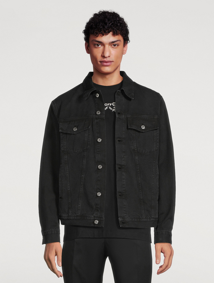 Off white sale black denim jacket