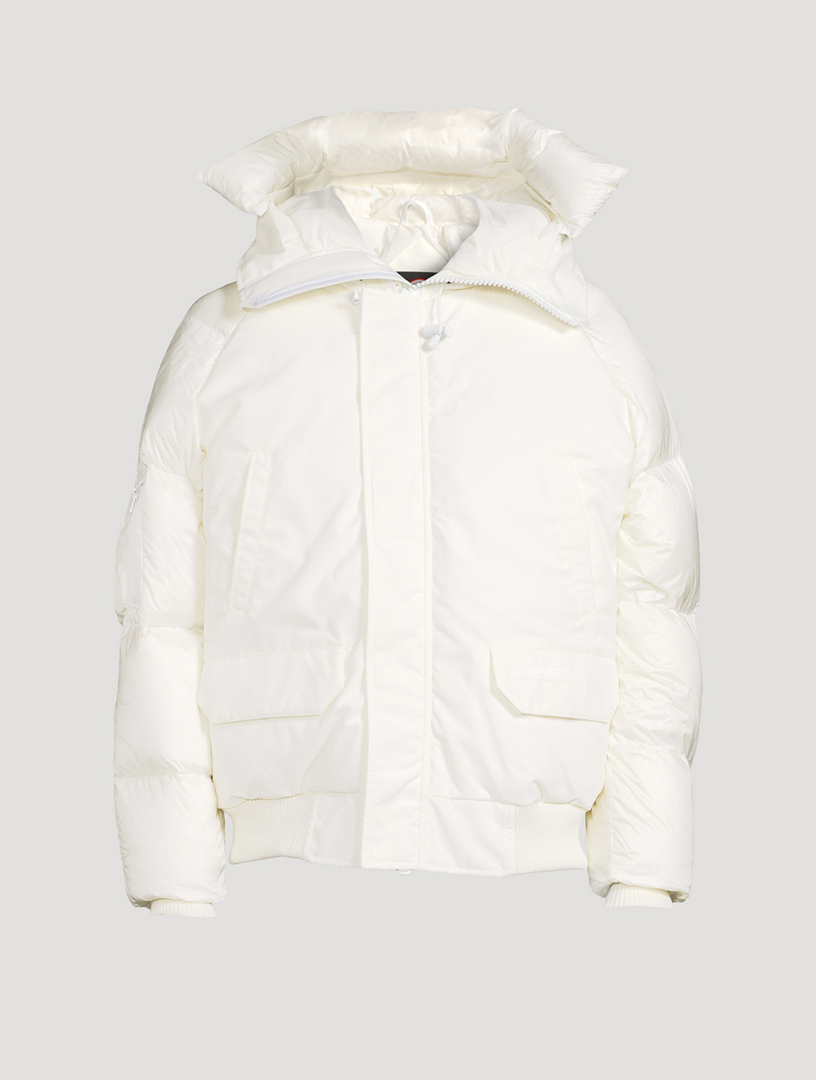 Canada goose hot sale bomber white