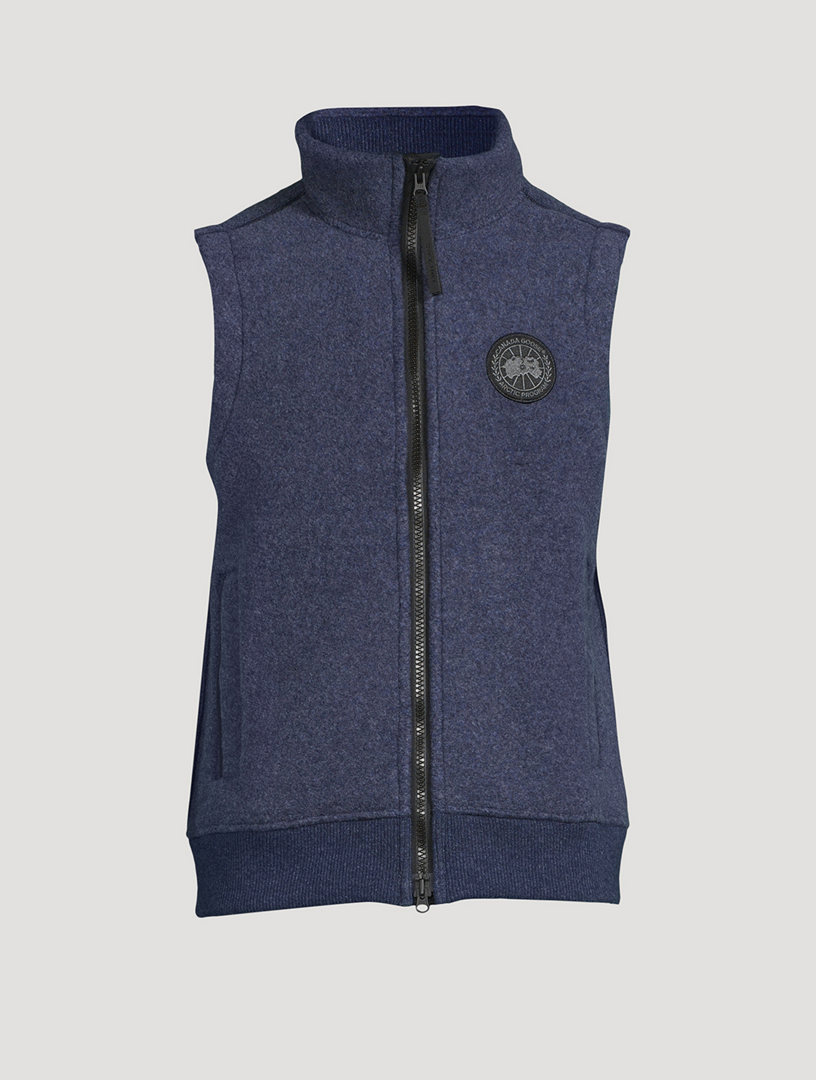 CANADA GOOSE Mersey Black Label Fleece Zip Vest | Holt Renfrew