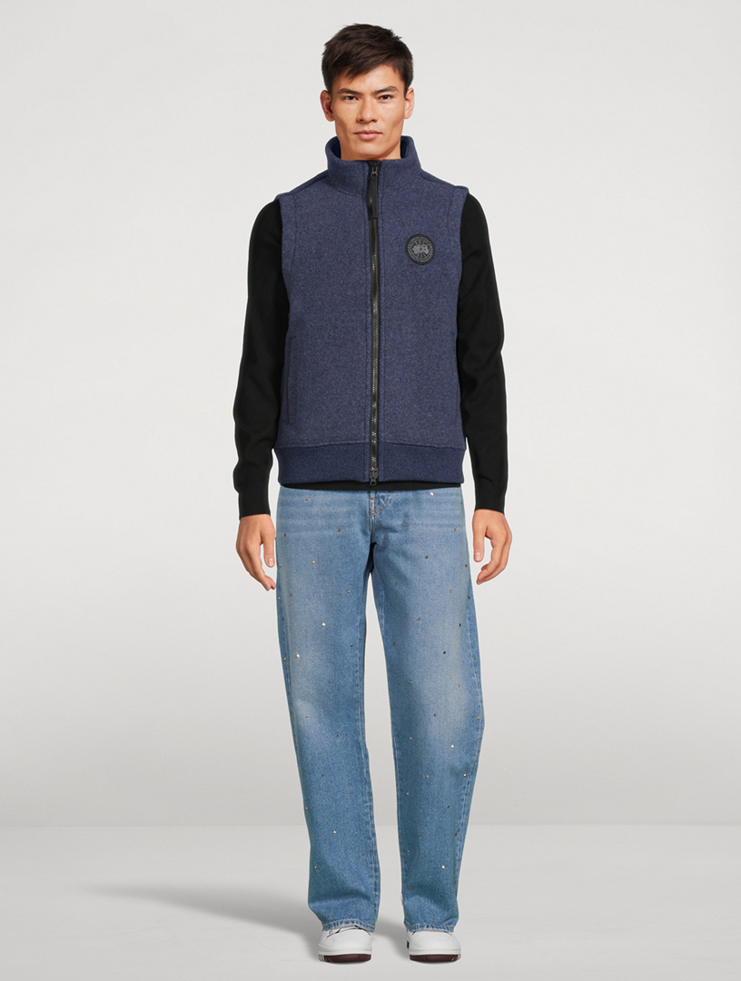 CANADA GOOSE Mersey Black Label Fleece Zip Vest | Holt Renfrew