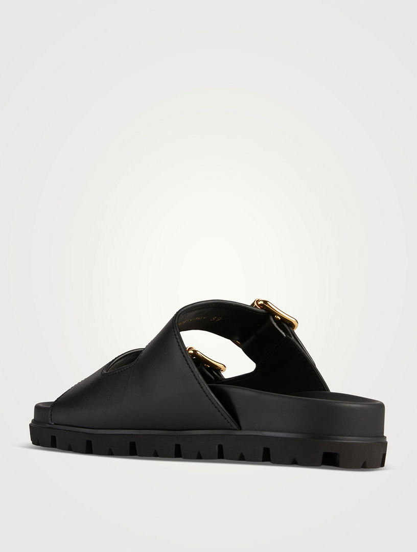 Black prada slides store
