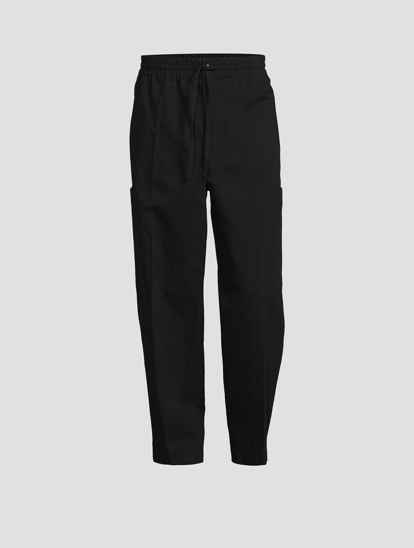 Black Cargo Pants - Cargo Jogger Pants - Joggers - Linen Joggers - Lulus