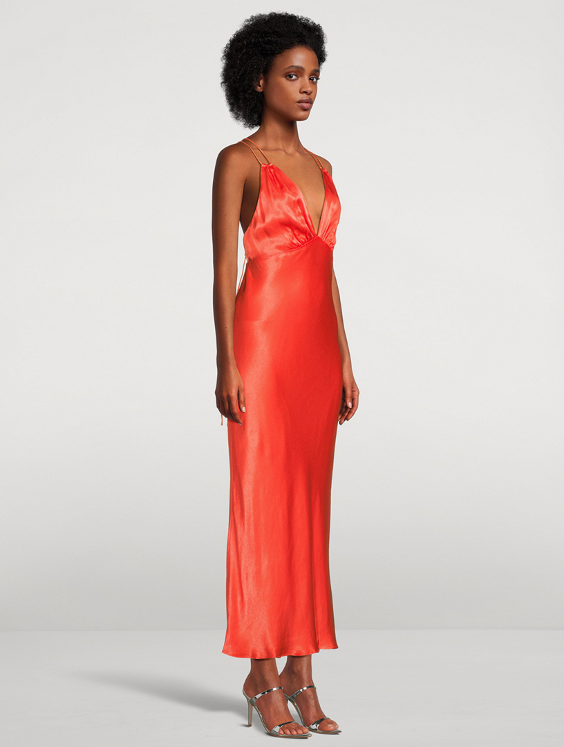 Shona joy 2025 red slip dress