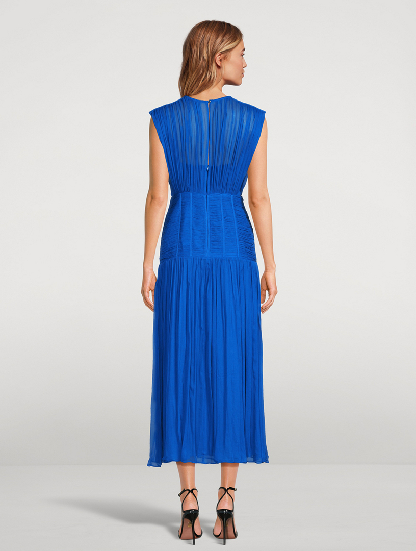 Maya Ruched Midi Dress