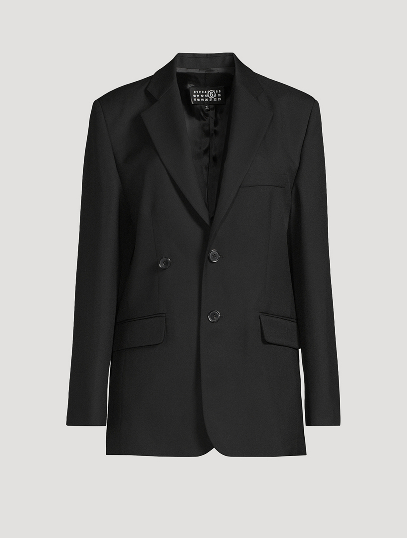 Wool-Blend Suit Jacket